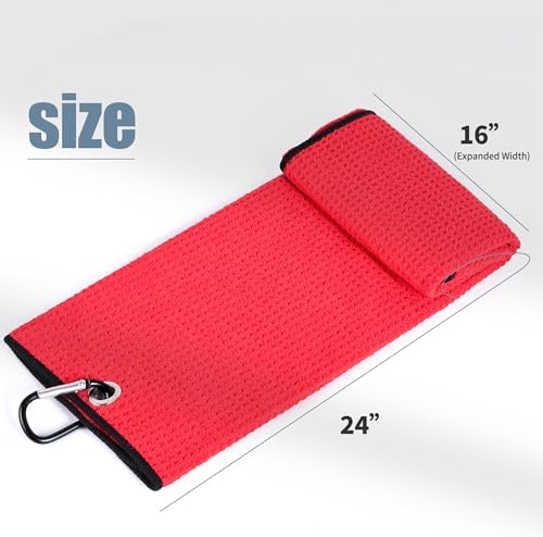 Mile High Life Tri-fold Golf Towel | 16" X 24" | Premium Microfiber Fabric | - Image 2