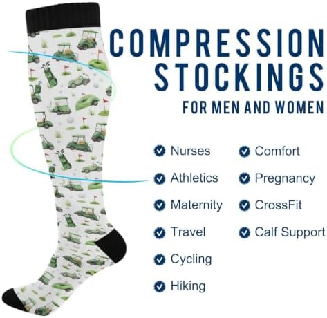 White Baseballs Stitching Compression Sock - Image 5