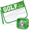 Hillban 2 Pcs Golf Gift Women Golf Bag Accessories, Girls Clear Makeup Bag by Hillban