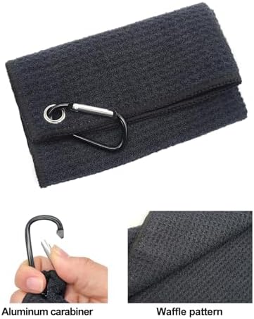 Quacc Premium Black Golf Towel - Image 2