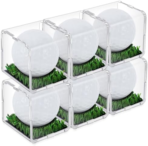 Tioncy 6 Pcs Golf Ball Display Case by Tioncy