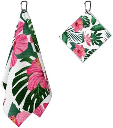 Tropical Floral Golf Towel 2 Packs - Image 2