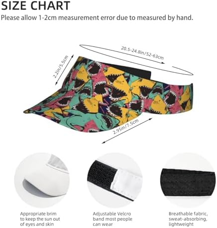 Sports Sun Visor Hats Adjustable Men Women Lightweight Packable Cooling Empty - Image 4