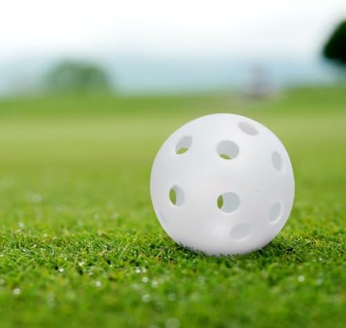 SEWACC 50pcs Perforated Plastic Golf Practice Balls - Image 6