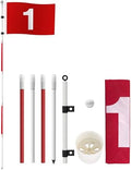 Golf Flagstick 6ft, Portable Putting Green Flag Pole by QPPKII