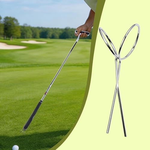 2xGolf Ball Retriever Pickup Tool Sturdy Lightweight Metal Supplies Reusable - Image 5