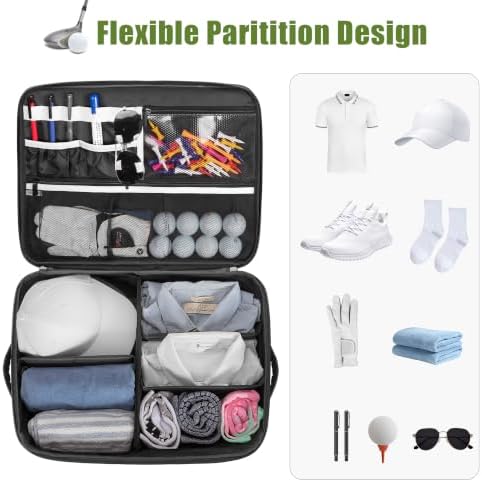 PGmoon 2 Layer Golf Trunk Organizer, Golf Car Storage Organizer - Image 2