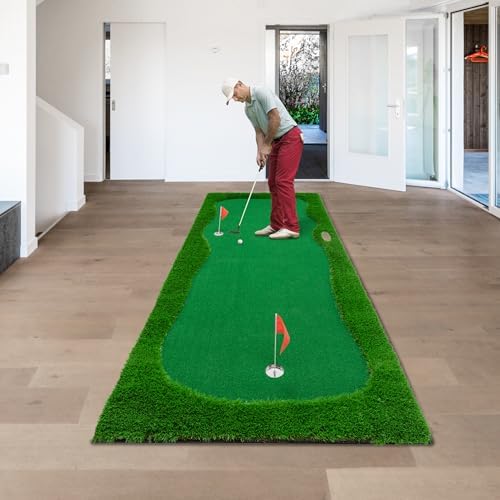 12x5 FT Golf Putting Training Mat, Premium Rubber Turf, - Image 3