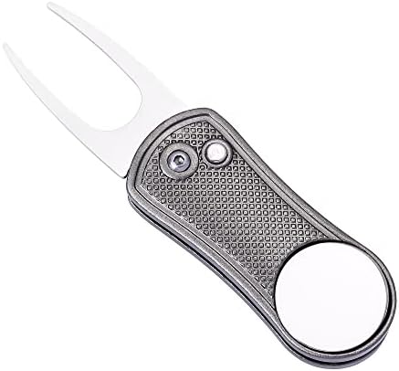 Mile High Life Golf Divot Repair Tool Metal/Foldable w Magnetic Ball Marker by MileHighLife