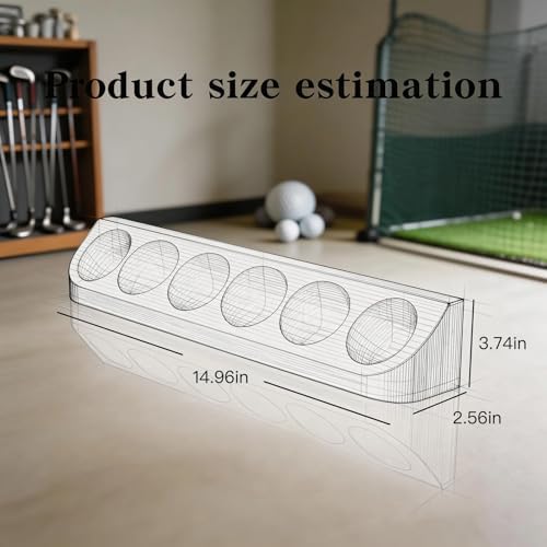 Wooden Golf Ball Display Case, 2 Pack Hole in One Golf Ball Holder Wall Mounted - Image 2