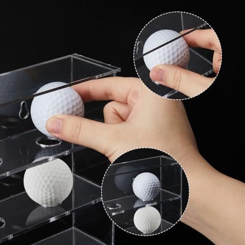 SUPERFINDINGS 1 Set Mountable Golf Ball Holder Golf Ball Collection Acrylic - Image 3