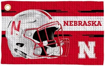 Northwest NCAA Golf Towel, Official Licensed Microfiber Waffle Fabric, by Northwest