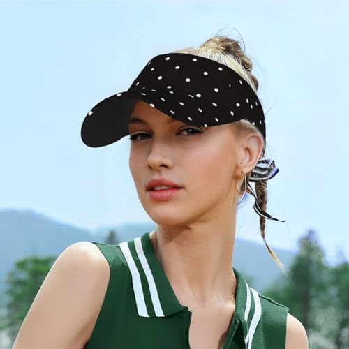 Sports Sun Visor Hats Adjustable Men Women Lightweight Packable Cooling Empty - Image 5