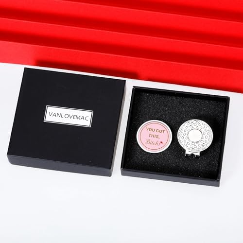Funny Golf Ball Marker for Women Pink Hat Clip Golf Gifts for Women - Image 3