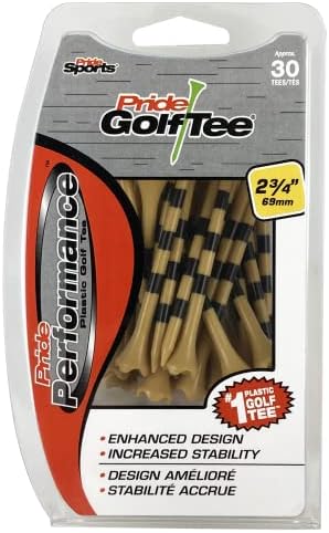Pride Performance Striped Golf Tees by PrideGolfTee