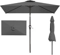 6.5' x 10' Rectangular Patio Umbrella Large Outdoor Market Umbrella w/UV by PatioKingdom