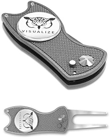 VISUALIZE Elite Switchblade Golf Divot Repair Tool Set by VISUALIZE