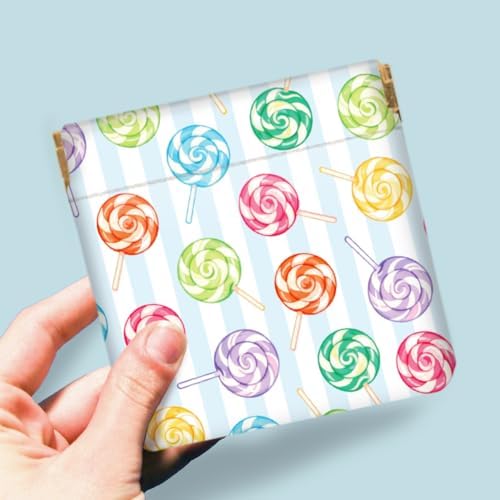 Peacoblue Donuts and Cakes Coin Purse, PU Leather Squeeze Pouch 4PCS - Image 6