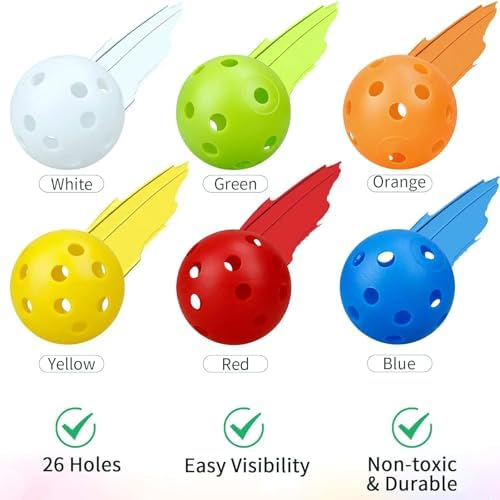 KOFULL Practice Golf Balls, 50 Pack Plastic Golf Balls - Image 3