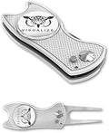 VISUALIZE Elite Switchblade Golf Divot Repair Tool Set by VISUALIZE