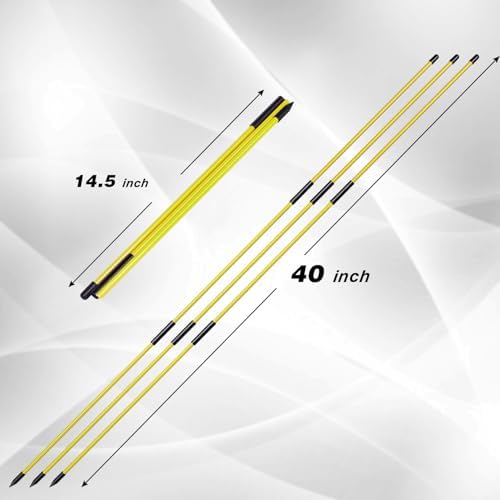 Collapsible Golf Alignment Sticks, 40 Inch Golf Alignment Rods - Image 7