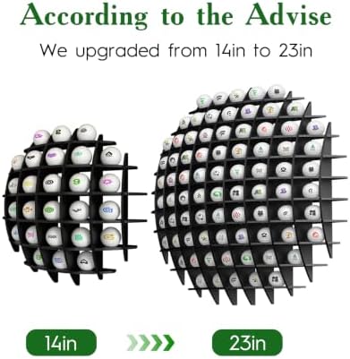 Wall Mount Golf Ball Display Case Golf Ball Display Rack Holds 78 Balls - Image 3
