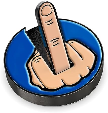 Ultimate Middle Finger Golf Ball Marker | Magnetic Hat Clip | Alignment Ball by K9King