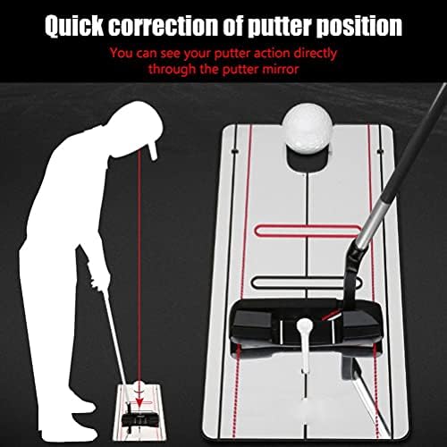 Golf Putting Mat with Posture Check Mirror - Image 3