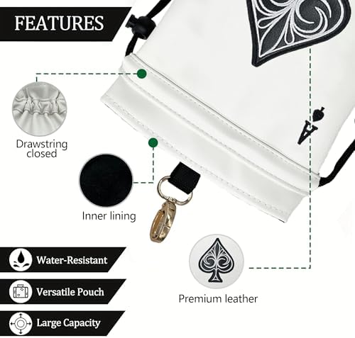 Skull Golf Valuables Pouch Bag - Image 4