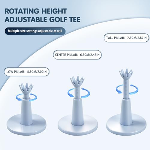 3 Pack Adjustable Golf Tees for Mats - Image 2
