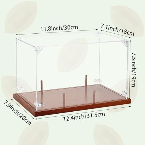 Clear Acrylic Football Display Case - Image 2