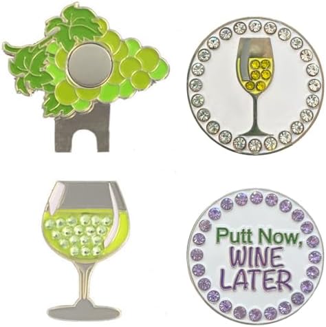Giggle Golf Happy Hour Bling Golf Ball Marker by GiggleGolf