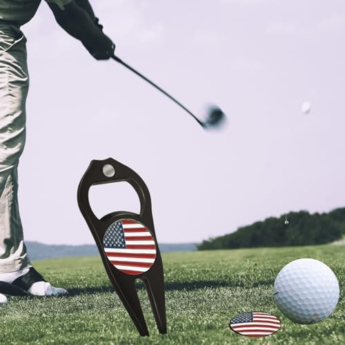 2 Pcs Golf Divot Repair Tool Divot Tool and Ball Marker, Gift Ideas Golf - Image 3