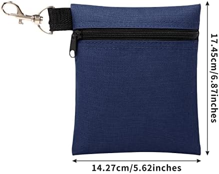 Golf Tee Pouch, 5.62 X 6.87 Inch Professional Zipper Golf Tee/Ball Pouch Bag - Image 2