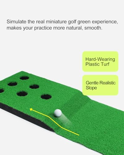 Golf Putting Game Set, Portable Green Mat - Image 3