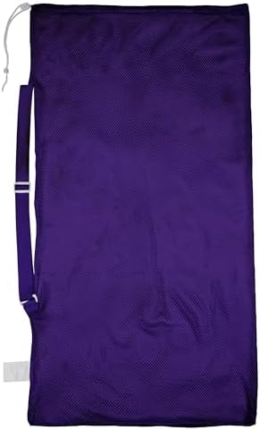 Champion Sports Mesh Equipment Bag – Heavy-Duty Nylon Drawstring Bag by ChampionSports
