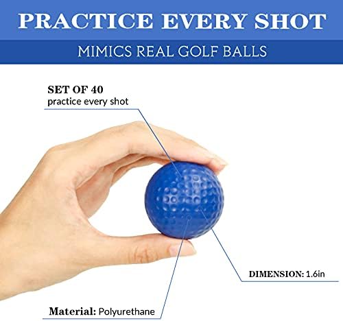 40 Pack Foam Golf Practice Balls - Image 3