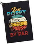 Best Poppy By Par Funny Men Dad Sports Golf Towel by GEYGIE