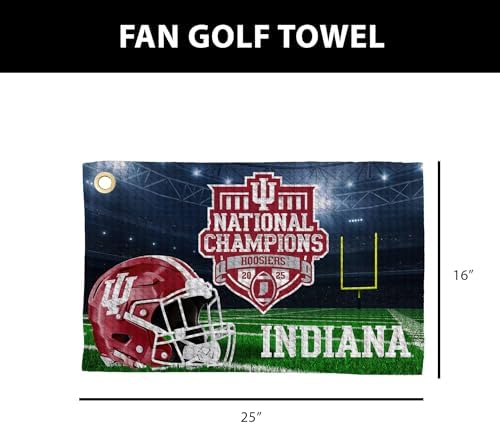 Northwest NCAA Golf Towel, Official Licensed Microfiber Waffle Fabric, - Image 5