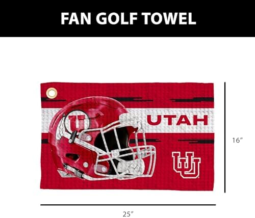Northwest NCAA Golf Towel, Official Licensed Microfiber Waffle Fabric, - Image 4