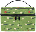 ALAZA White Red Golf Ball Green Makeup Bag by ALAZA