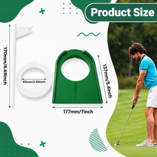 Golf Putting Cup with Flag - Image 2