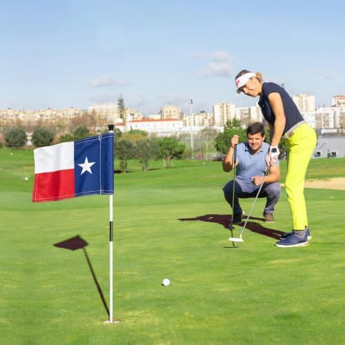 AZCOVER 2 Pack Texas Golf Flag 8x6 Inch - Image 2