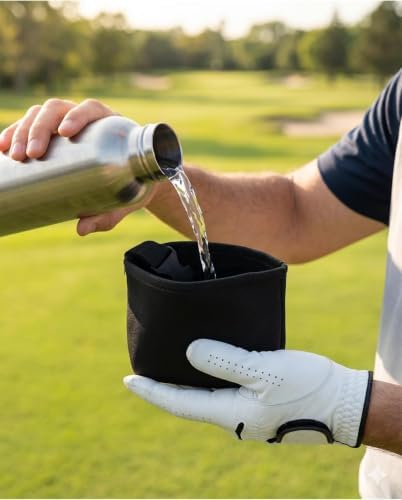 Golf Club & Ball Cleaner Bag Portable Scrubber Groove Cleaner - Image 6