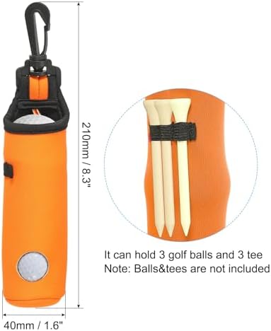 PATIKIL Golf Ball Carry Bag, Golf Tee Holder Pouch Portable Neoprene Golf Ball - Image 2