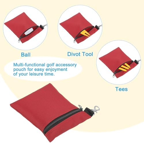 PATIKIL Golf Tee Pouch, Zipper Golf Ball Bag - Image 4
