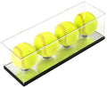 Softball Display Case for 4 Pack in One, Acrylic Baseball Display Holder by VINJKZQDisplay