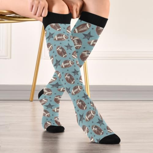 White Baseballs Stitching Compression Sock - Image 3
