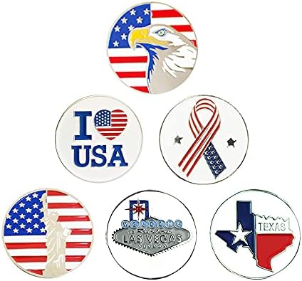 Myartte Golf Ball Marker 24.4 mm Assorted Patterns by Myartte