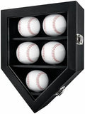 Baseball Display Case with 5 Stands Baseball Holder Display Shelf by Unknown